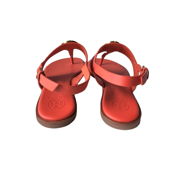 Tory Burch Bento 2 Flat Thong Sandle Bright Samba - Picture 8 of 9